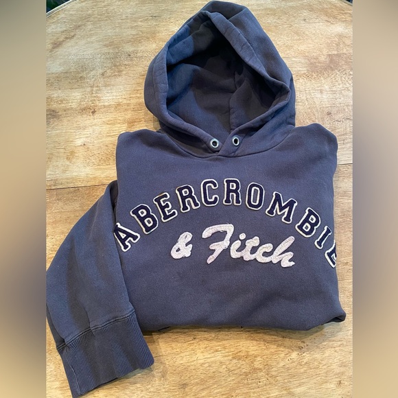 Abercrombie & Fitch Other - Abercrombie & Fitch Navy Hooded Pullover Sweatshirt Men’s Size Small